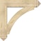 Ekena Millwork Thorton Arts and Crafts Rough Sawn Bracket w/ Offset Brace, Douglas Fir, 8"W x 36"D x 36"H BKT0806X36X36THR03RDF - alternate 3